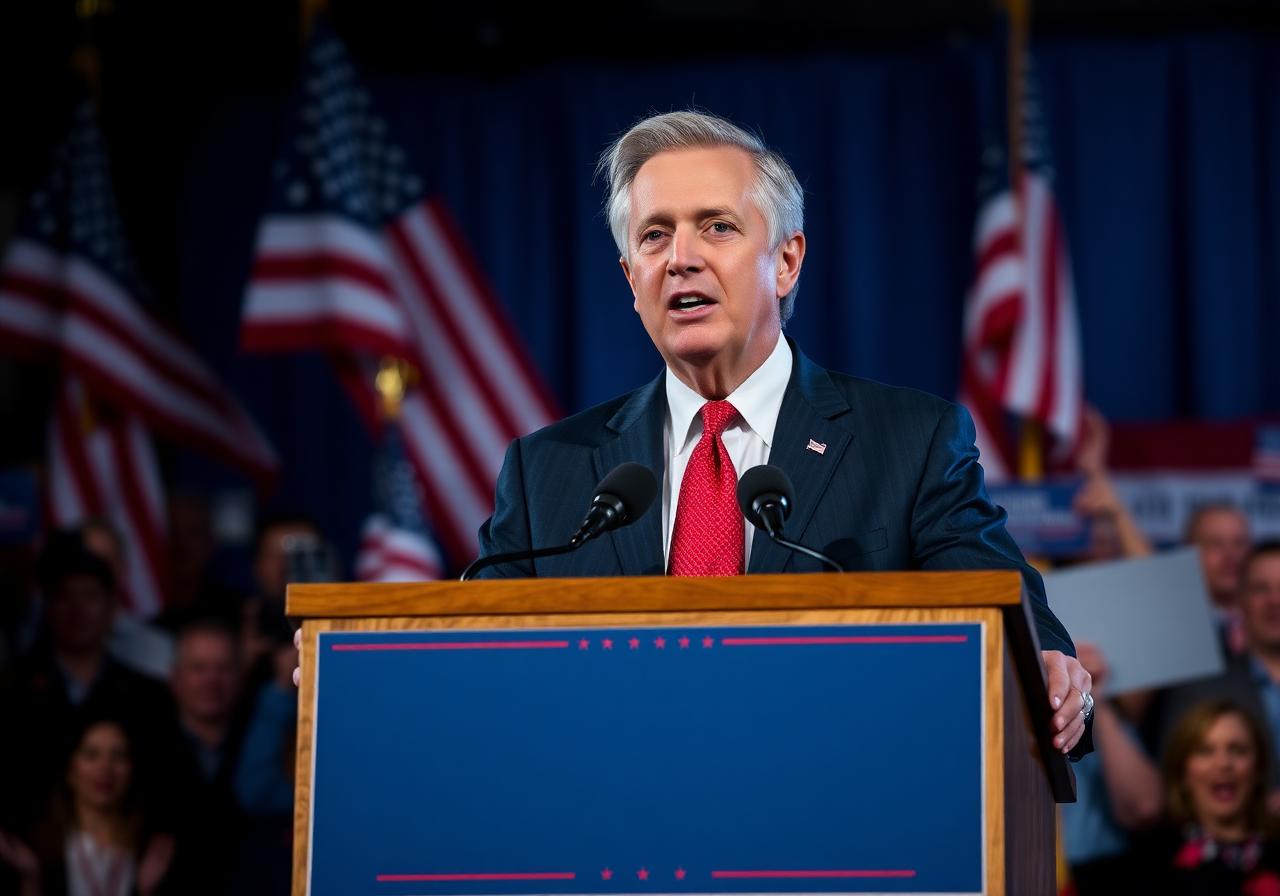 Jack Sullivan speaking at a campaign rally